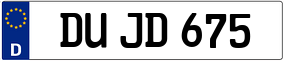 Trailer License Plate